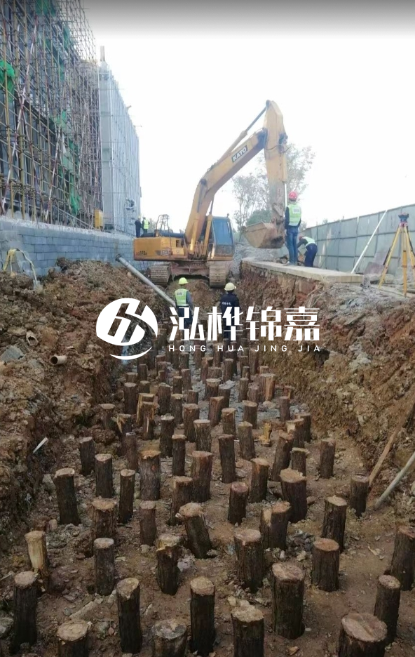 西安專業打松木樁技術團隊-木樁施工中的材料選擇有哪些?