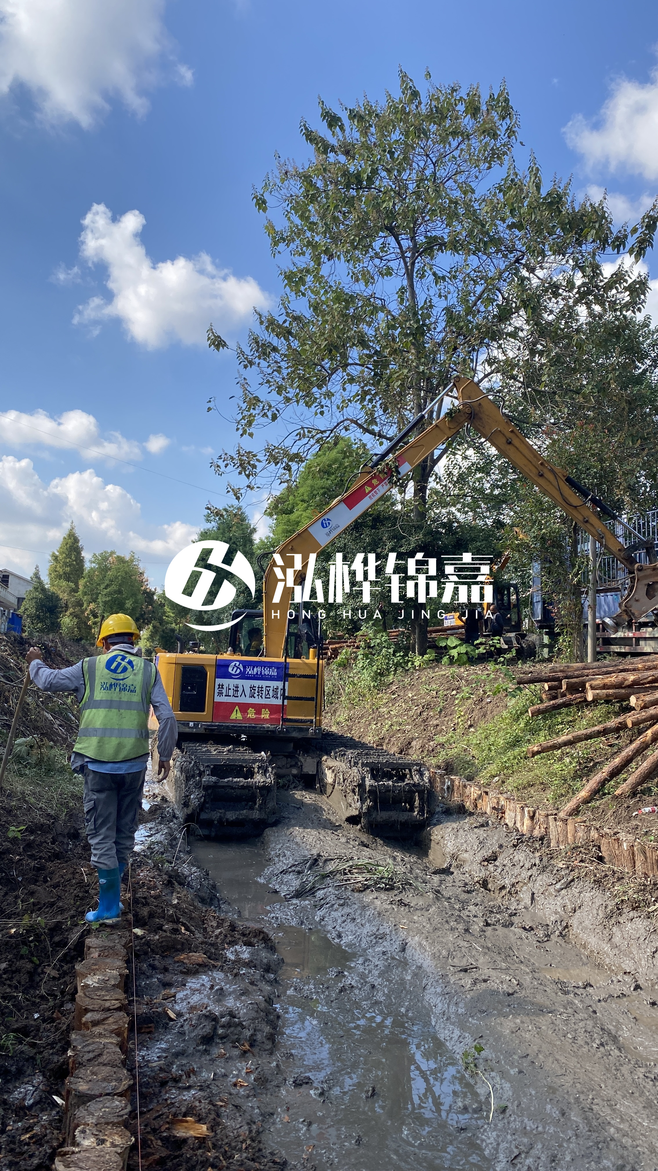 常州挖機打木樁專業施工-松木樁施工在軟土地基中的效果如何?